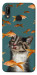 Чехол Cat with fish для Huawei P20 Lite