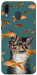 Чехол Cat with fish для Galaxy M20