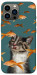 Чохол Cat with fish для iPhone 12 Pro Max