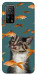 Чехол Cat with fish для Xiaomi Mi 10T Pro