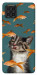 Чехол Cat with fish для Galaxy M62