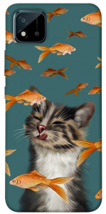 Чехол Cat with fish для Realme C11 (2021)