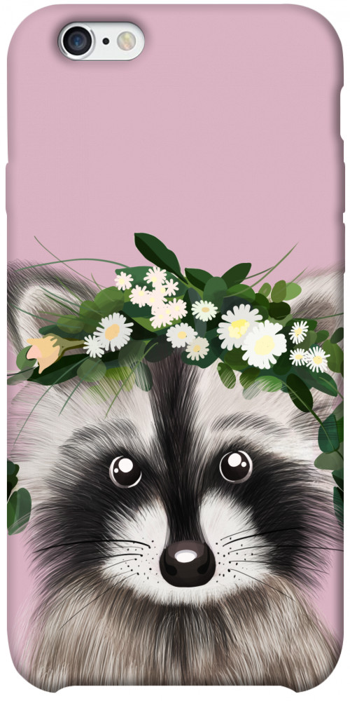 Чохол Raccoon in flowers для iPhone 6S Plus