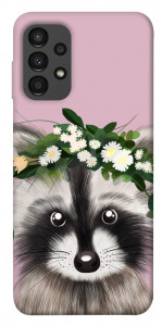 Чохол Raccoon in flowers для Galaxy A13 4G