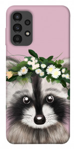 Чехол Raccoon in flowers для Galaxy A13 4G