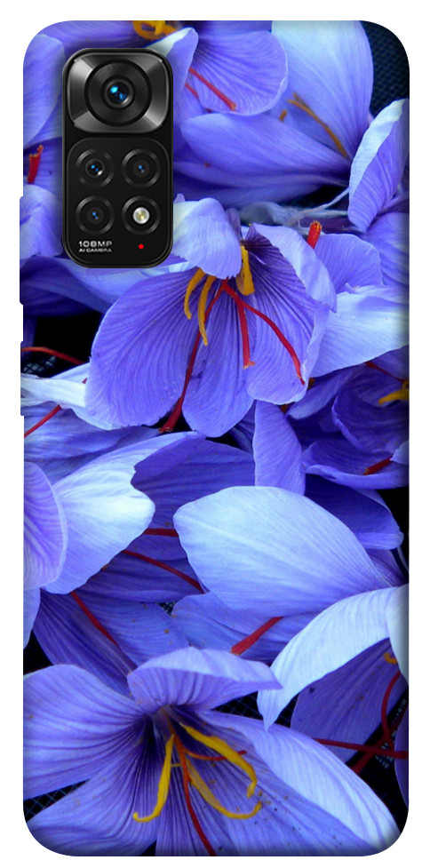 Чехол Фиолетовый сад для Xiaomi Redmi Note 11 (Global)