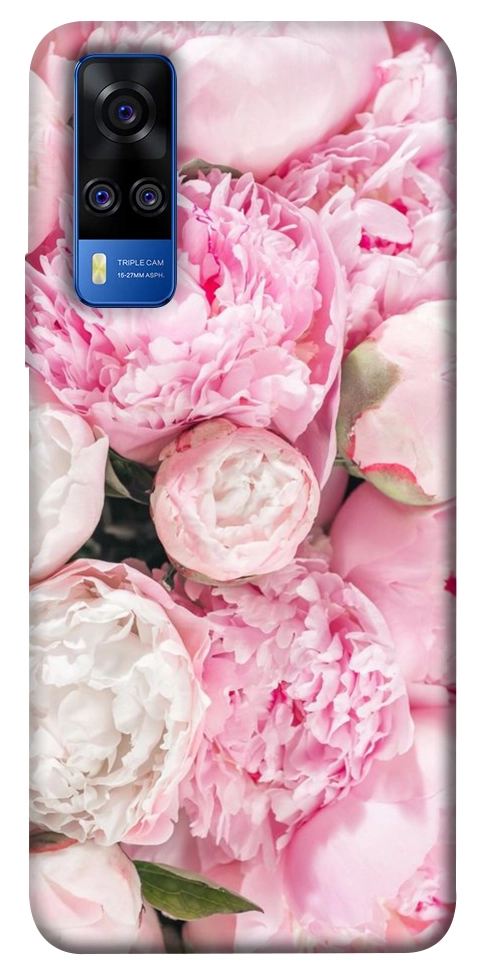 Чехол Pink peonies для Vivo Y51a