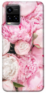 Чохол Pink peonies для Vivo Y33s