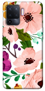 Чехол Акварельные цветы для Oppo A94