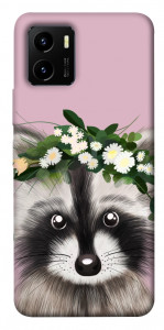 Чохол Raccoon in flowers для Vivo Y15s