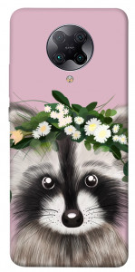 Чохол Raccoon in flowers для Xiaomi Redmi K30 Pro