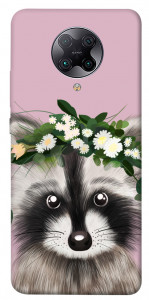 Чохол Raccoon in flowers для Xiaomi Poco F2 Pro