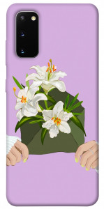 Чехол Flower message для Galaxy S20 (2020)