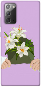 Чехол Flower message для Galaxy Note 20