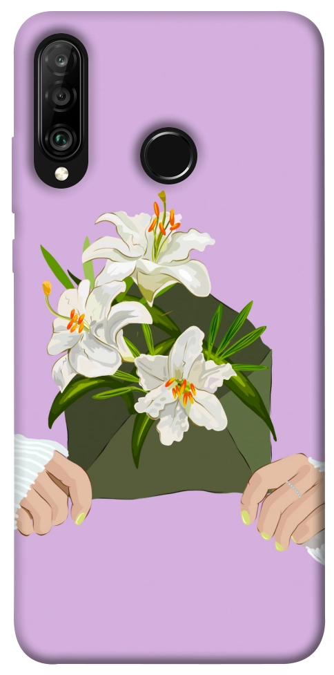 Чохол Flower message для Huawei P30 Lite