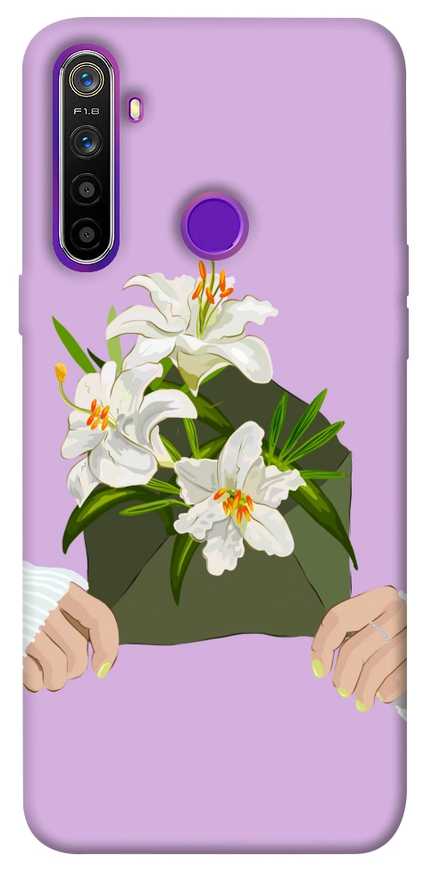 Чехол Flower message для Realme 5