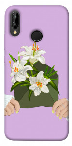 Чехол Flower message для Huawei P20 Lite