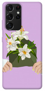 Чохол Flower message для Galaxy S21 Ultra