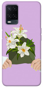 Чехол Flower message для Oppo A54 4G