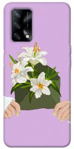 Чехол Flower message для Oppo A74 4G