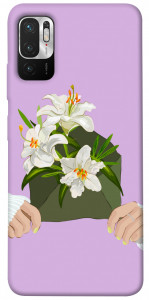 Чехол Flower message для Xiaomi Redmi Note 10 5G