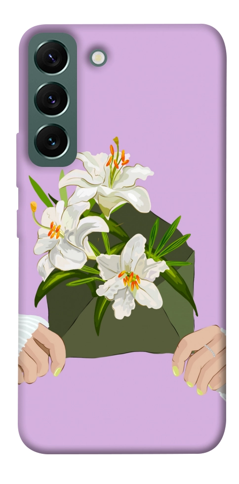 Чехол Flower message для Galaxy S22