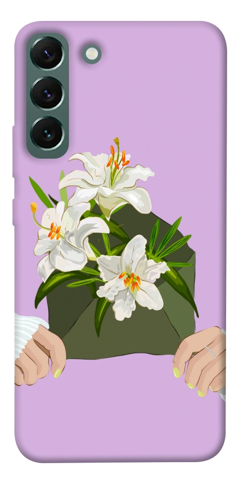 Чехол Flower message для Galaxy S22+