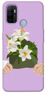 Чехол Flower message для Oppo A53