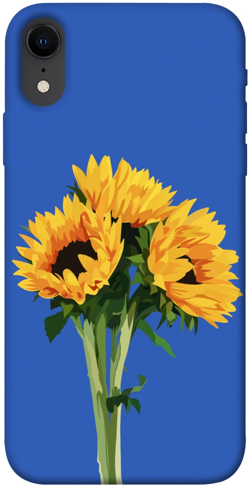 Чехол Bouquet of sunflowers для iPhone XR