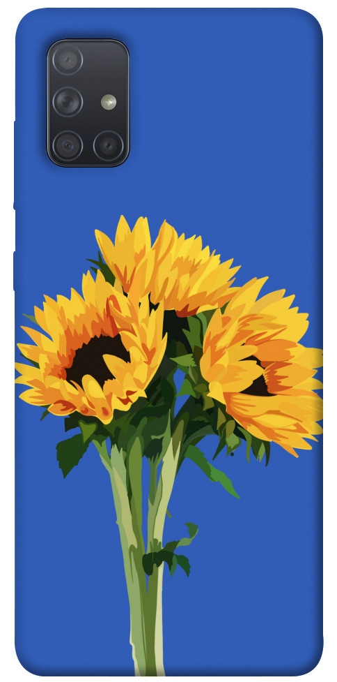 Чехол Bouquet of sunflowers для Galaxy A71 (2020)