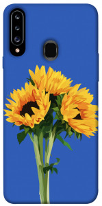 Чехол Bouquet of sunflowers для Galaxy A20s (2019)