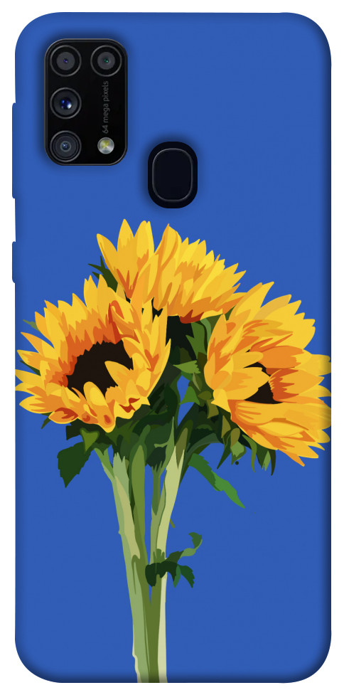 Чехол Bouquet of sunflowers для Galaxy M31 (2020)