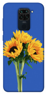 Чехол Bouquet of sunflowers для Xiaomi Redmi Note 9