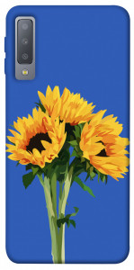 Чехол Bouquet of sunflowers для Galaxy A7 (2018)