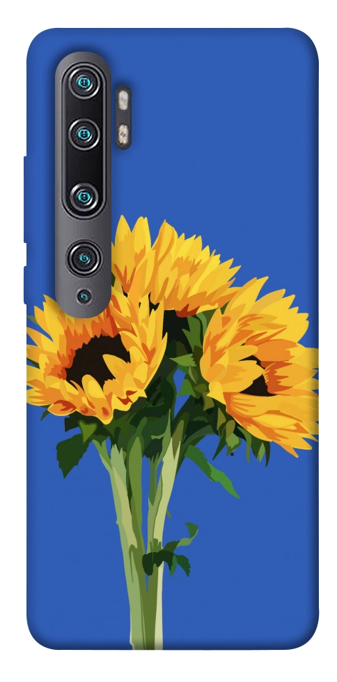 Чехол Bouquet of sunflowers для Xiaomi Mi Note 10