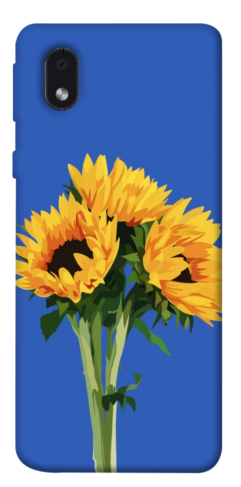 Чехол Bouquet of sunflowers для Galaxy M01 Core