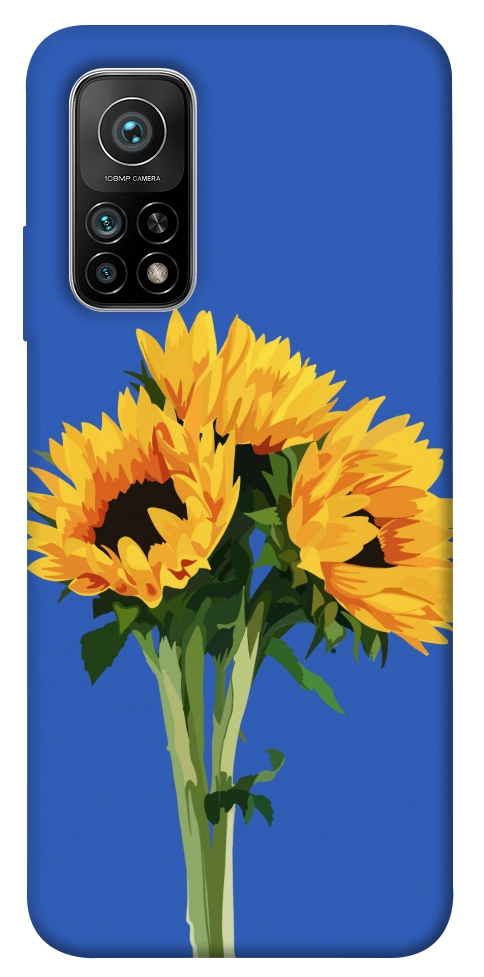 Чехол Bouquet of sunflowers для Xiaomi Mi 10T