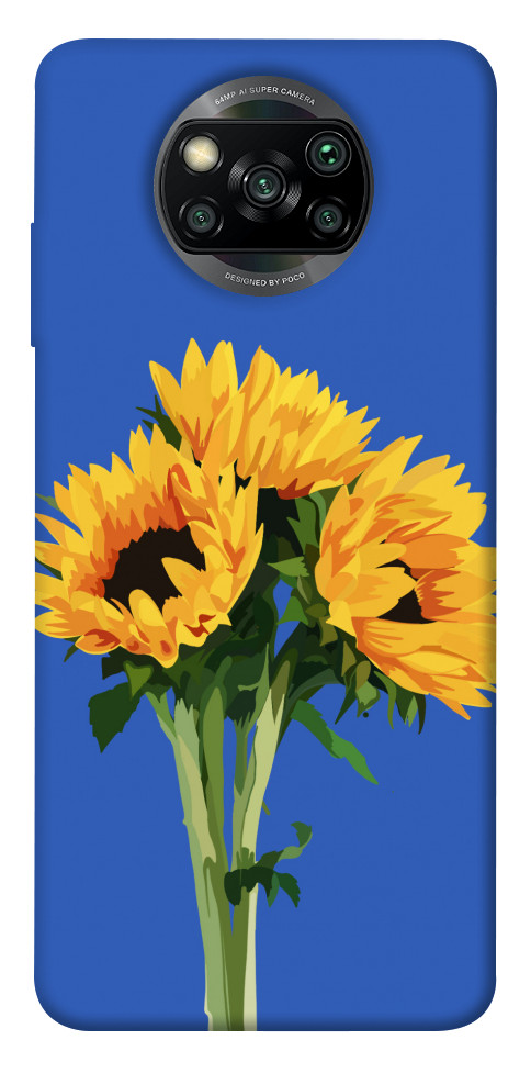 Чохол Bouquet of sunflowers для Xiaomi Poco X3 NFC