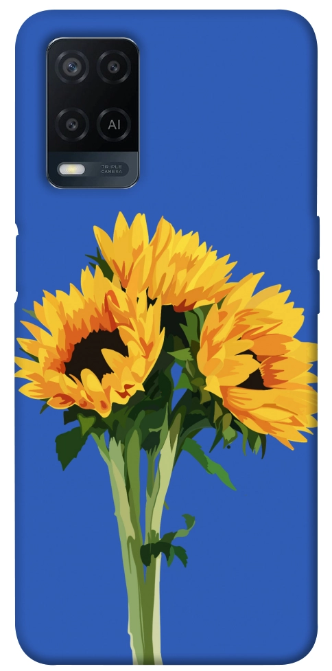 Чохол Bouquet of sunflowers для Oppo A54 4G