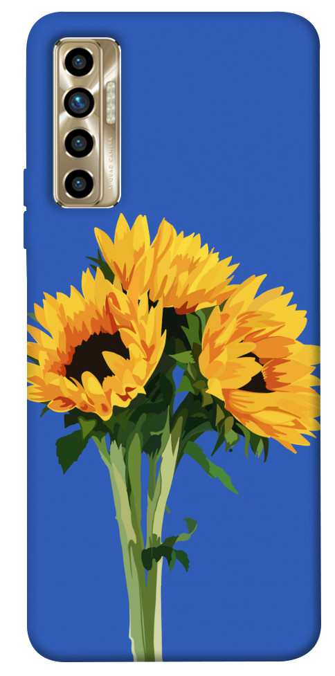 Чехол Bouquet of sunflowers для TECNO Camon 17P