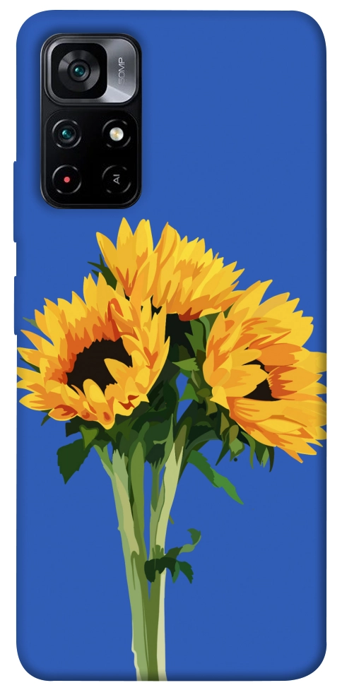 Чехол Bouquet of sunflowers для Xiaomi Poco M4 Pro 5G