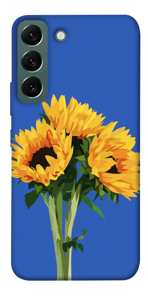 Чехол Bouquet of sunflowers для Galaxy S22