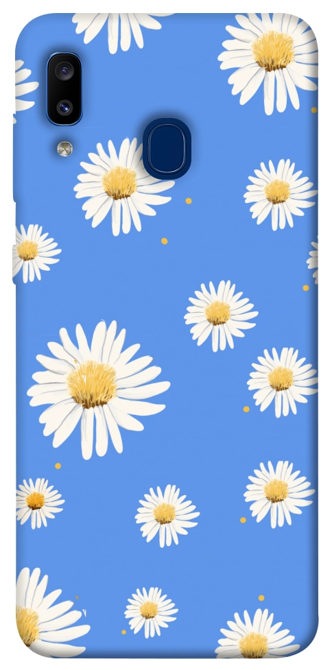 Чехол Chamomile pattern для Galaxy A20 (2019)