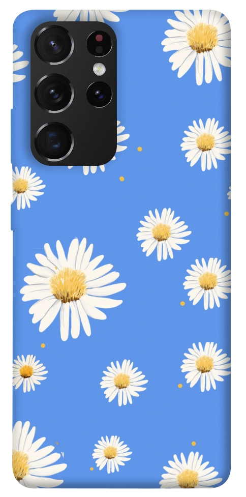 Чехол Chamomile pattern для Galaxy S21 Ultra