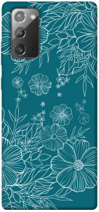 Чехол Botanical illustration для Galaxy Note 20