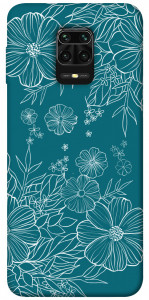 Чехол Botanical illustration для Xiaomi Redmi Note 9 Pro