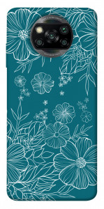 Чехол Botanical illustration для Xiaomi Poco X3 NFC