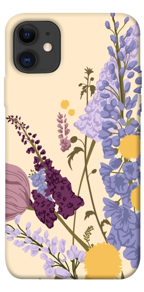 Чохол Flowers art для iPhone 11