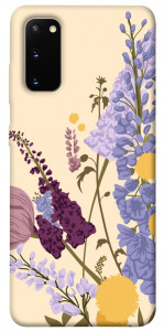 Чехол Flowers art для Galaxy S20 (2020)