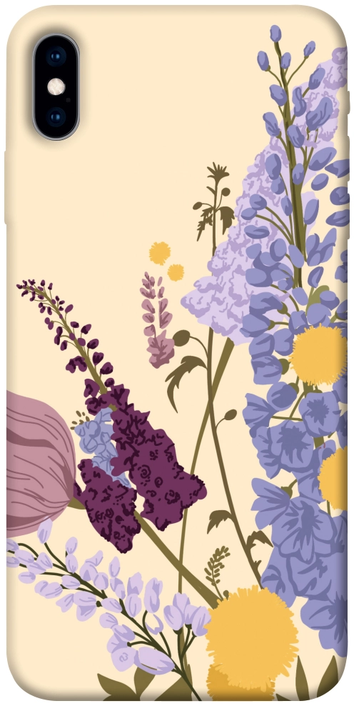 Чохол Flowers art для iPhone XS